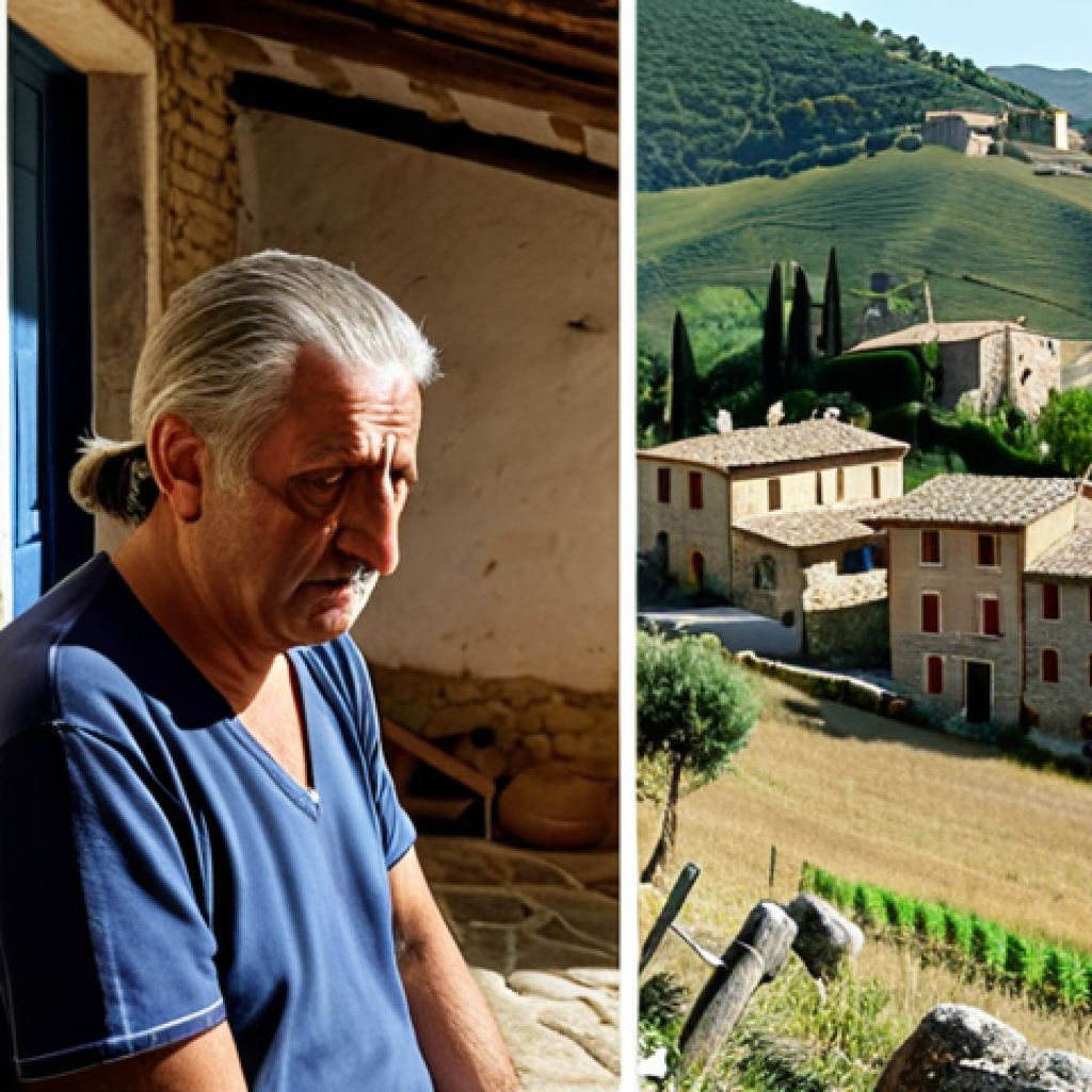 **

"A frustrated patient struggles with a buffering video call on their smartphone in a picturesque but remote Umbrian village. Rolling hills and a traditional stone house are visible in the background. Emphasize the digital divide and the challenges of accessing telehealth in rural Italy. Humorous yet relatable."

**